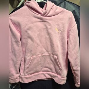 Puma pink kids hoodie size L (12-14) with kangaroo pocket